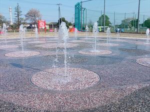 常陸太田市 山吹運動公園 噴水池施設