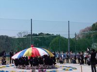 常陸太田市_山吹運動公園_竣工式_幼稚園の踊り