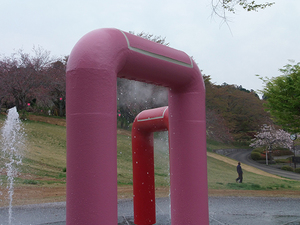 ドライミストと水玉噴水