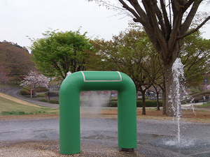 ドライミストと水玉噴水