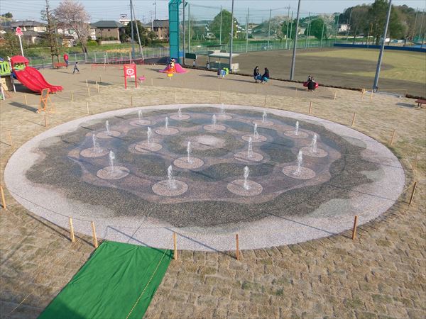 常陸太田市 山吹運動公園 噴水池施設